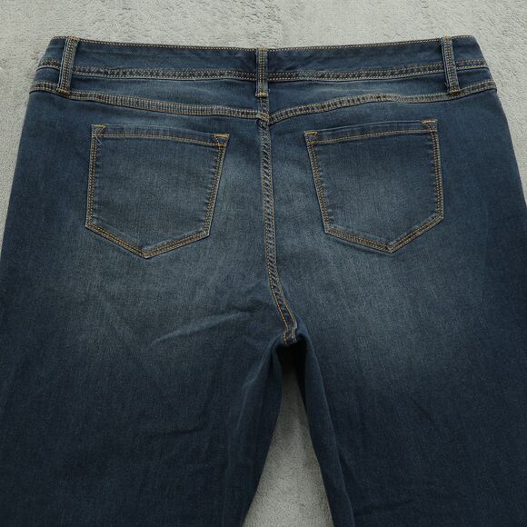 Torrid Jeans Women's Size 20R Blue Mid-Rise Luxe Slim Boot Denim 30" Inseam - Picture 13 of 16